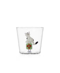 Ichendorf Milano Tabby Cat Christmas Edition Tabby Cat – Weiße Katze mit grünem Geschenk
