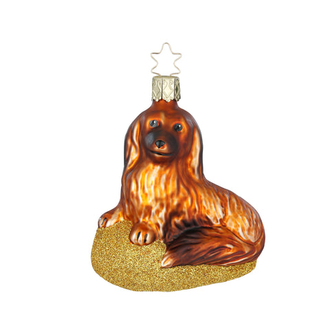 Dackel aus Glas – Christbaumschmuck