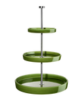 ASA Selection Grande Verde Etagere, 3-stufig, glänzend grün mit Metallstange