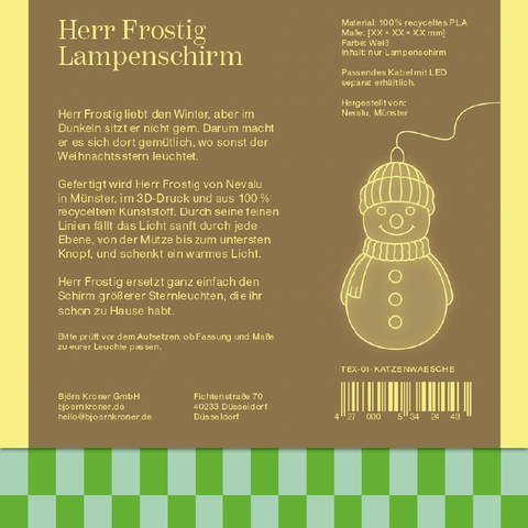 Herr Frostig Lampenschirm