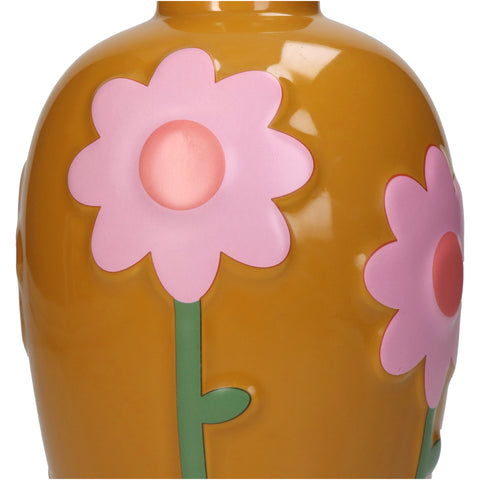 Blumenvase mit Blüten Ornament