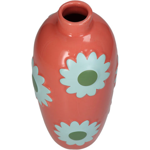 Blumenvase mit Blüten Ornament