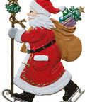 Weihnachtsmann mit Schlittschuhen