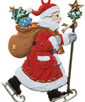 Weihnachtsmann mit Schlittschuhen