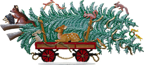 Wagen mit Baum