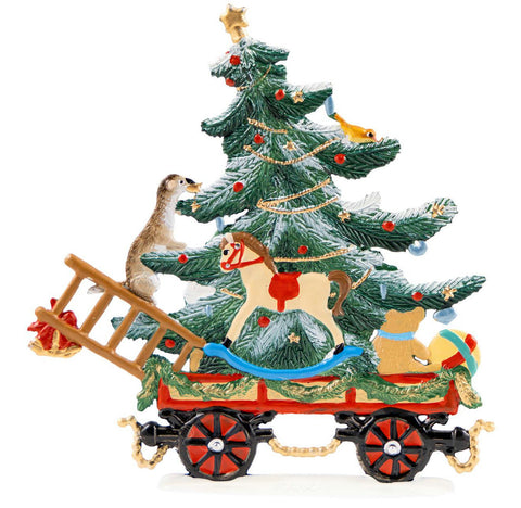 Wagen mit Geschenkelieferung